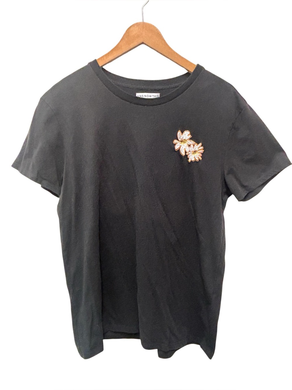And Now This Embroidered T Shirt